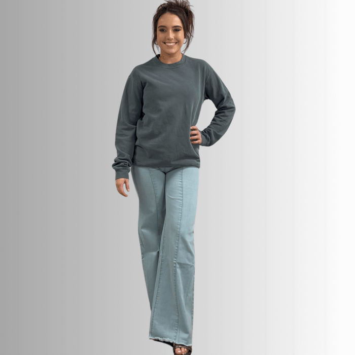 Brynlee Heavyweight Crew Neck Fleece Sweatshirt
