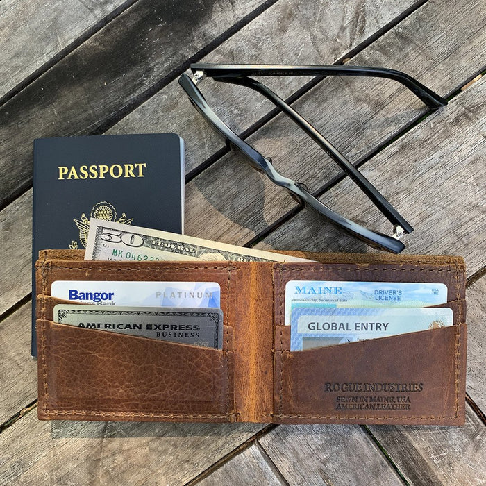 Heritage Wallet in Bison Leather