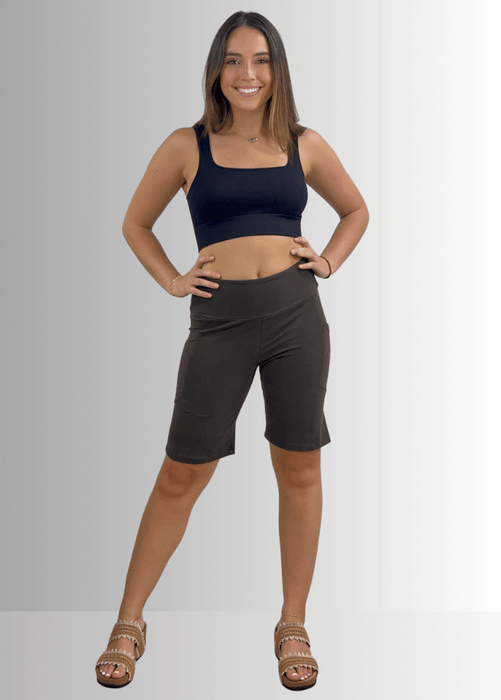 Perfect Fit Hybrid Cotton Shorts Dark Moss Green