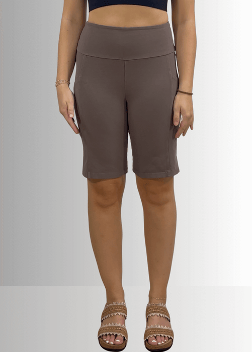 Perfect Fit Hybrid Cotton Shorts Dark Moss Green