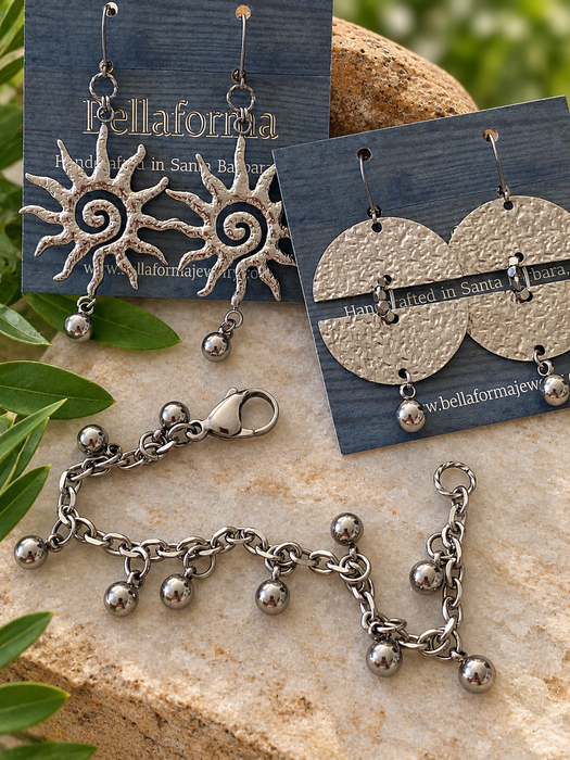Hammered Sun Earrings