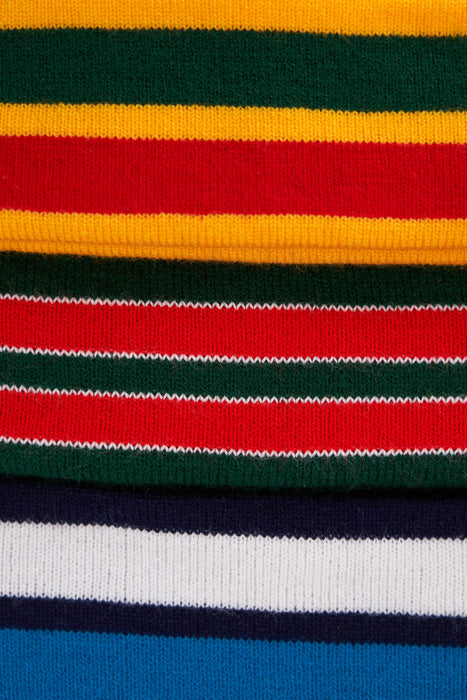 Jacquard Embroidered Beanie - NY BLUE