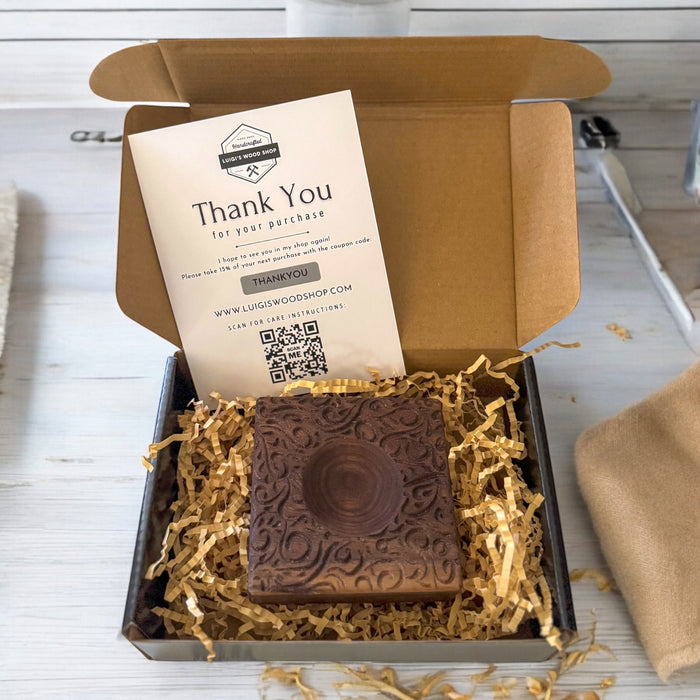 Solid Wood Artisan Ravioli Square Mold