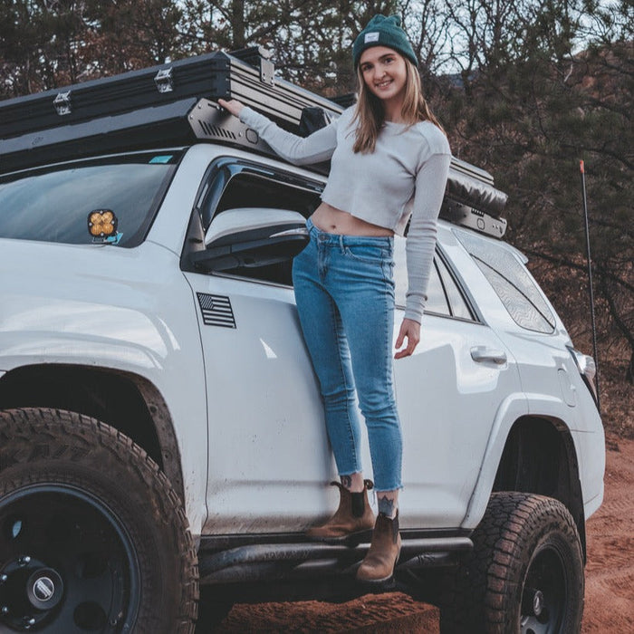 American Flag Magnets Brilliant White Stars w/ Tactilian Logo