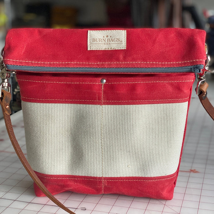 Crossbody Burn Bag-Engine Red