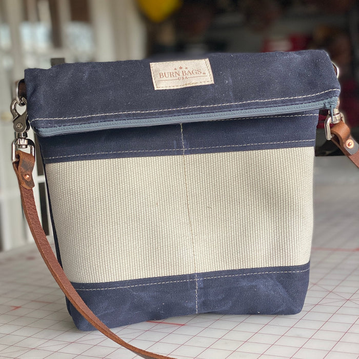 Crossbody Burn Bag- Navy