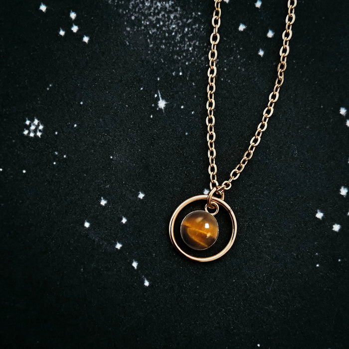 Rings of Saturn Mini Necklace