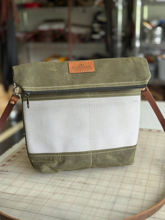 Crossbody Burn Bag-Olive Green