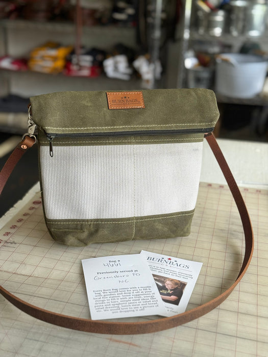 Crossbody Burn Bag-Olive Green