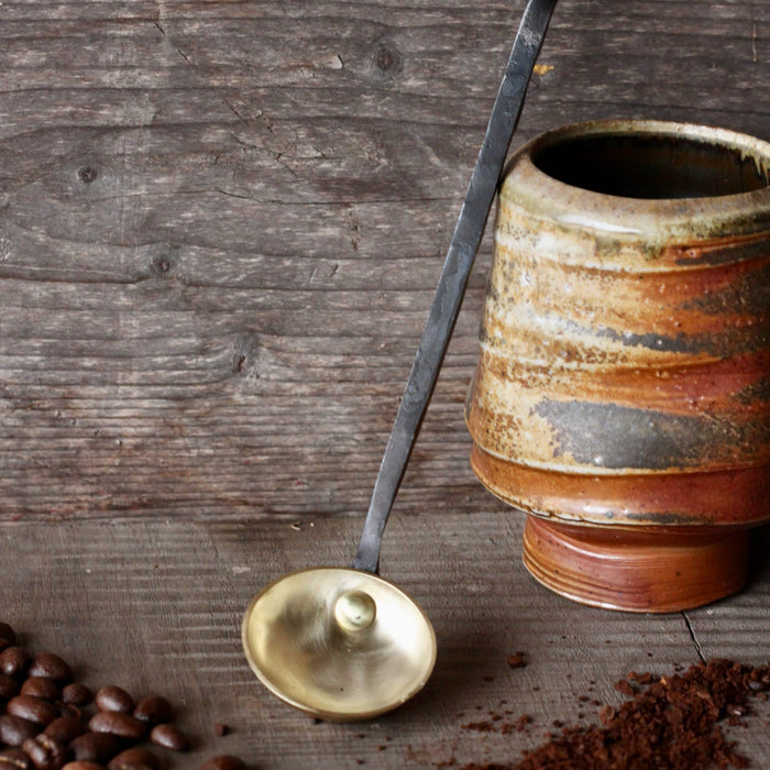 Brass and Steel Coffee Scoop - 1 Tbsp
