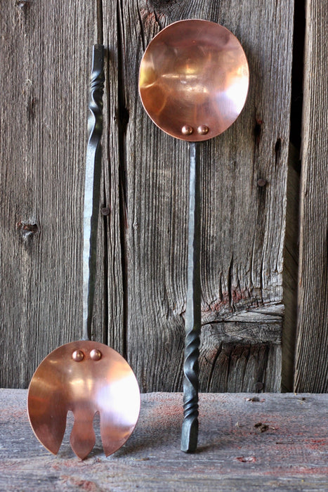 Copper Salad Tongs