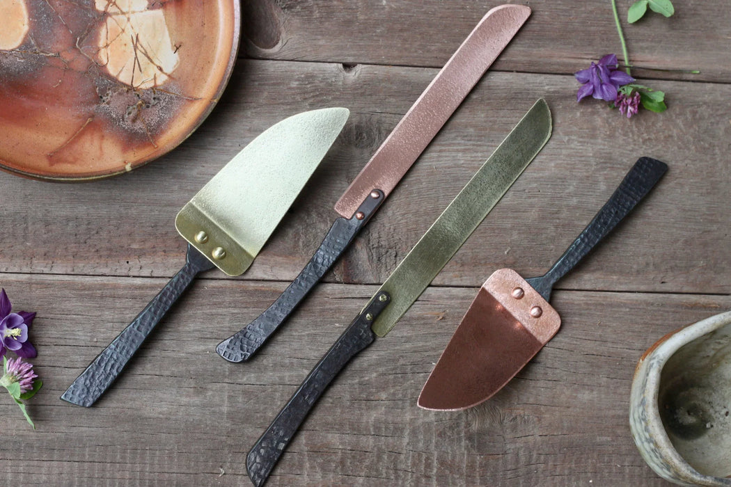 Brass Pie and Cake Server