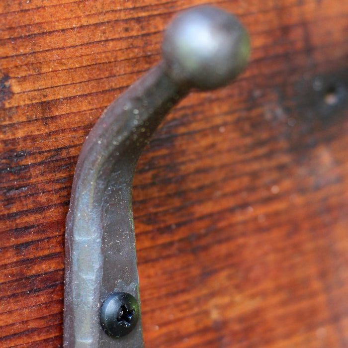 Reclaimed Wood Ball end hook Coat Rack