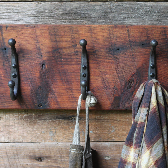Reclaimed Wood Ball end hook Coat Rack