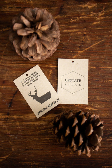 Charcoal Melange with Natural Deerskin Full Glove