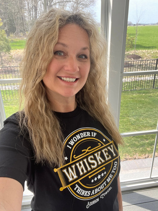 I Wonder if Whiskey Thinks About Me Too Graphic Tee