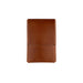 Brown leather wallet on a white background