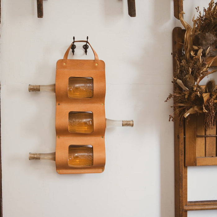 Leather Bottle Bandolier  - USA Made