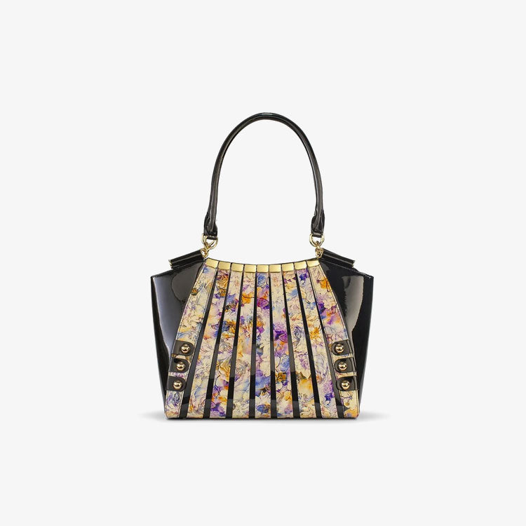Irina Series II Large Print Leather Handbag