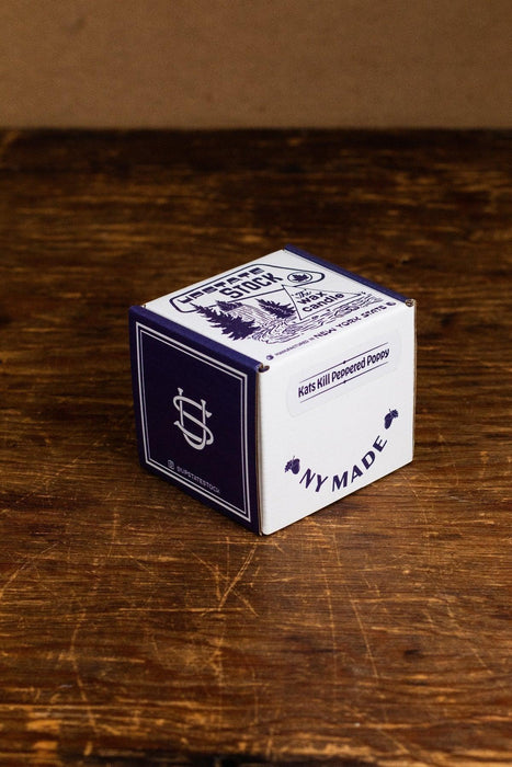 Massapequa Rinsed Linen Coconut Wax Candle - Clear