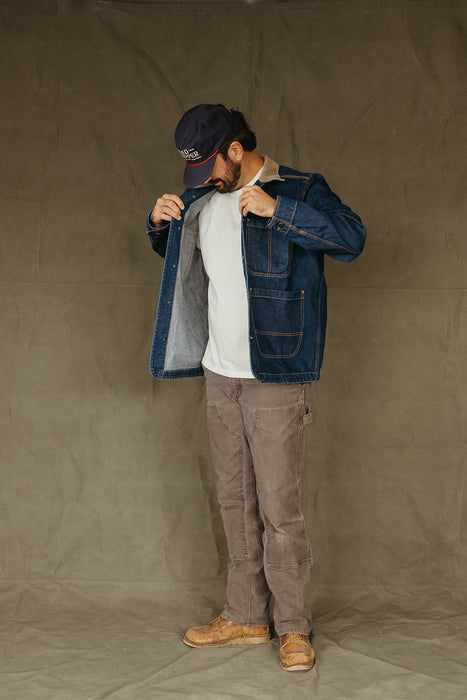 Denim Field Coat - Dark Wash