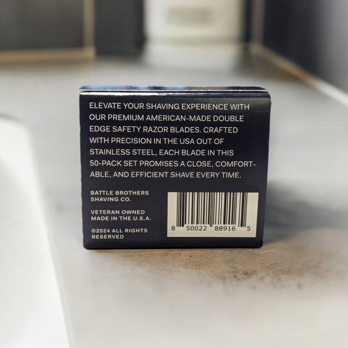 Double Edge Safety Razor Blades - Pack of 50 Made in USA