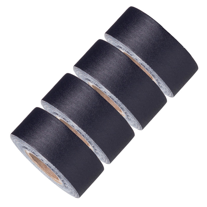 Mini Gaffer Tape Rolls 1 inch x 8yards - Pack of 4 Black