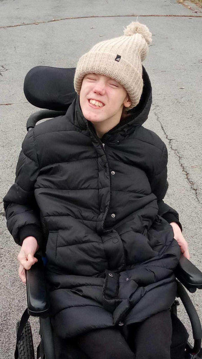 Adult Acrylic Ribbed Cuff with Matching Pom Hat