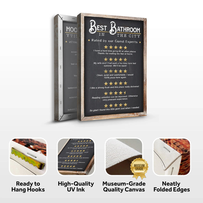 Best Bathroom In The City Sign II