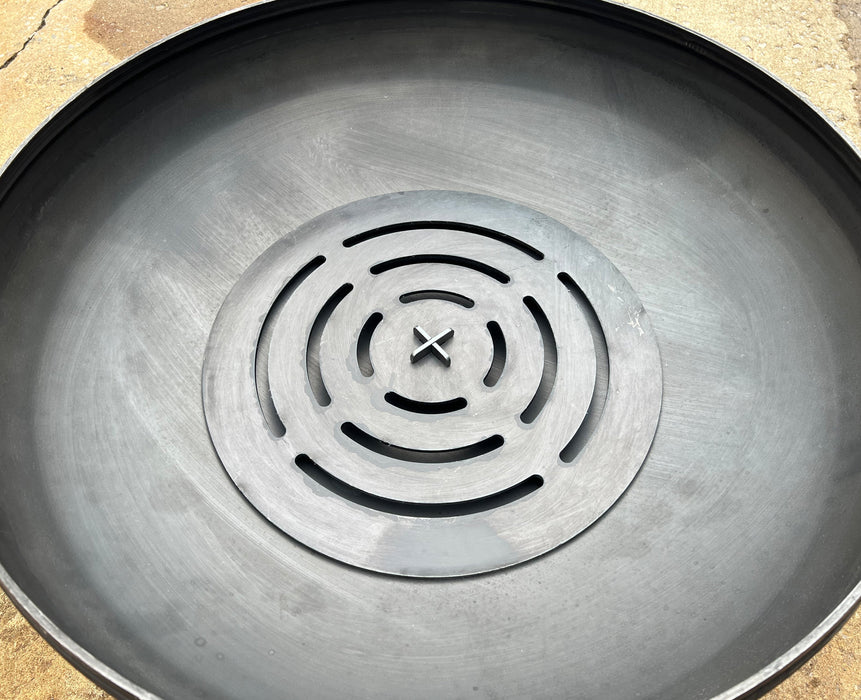 Round Log Grate