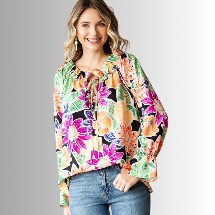 Off the Shoulder Floral Top