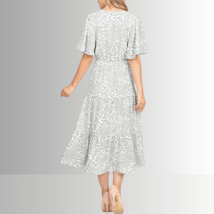 Laurel Leopard Print Midi Dress