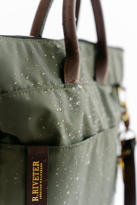 Otto | Fatigue Nylon + Brown Leather