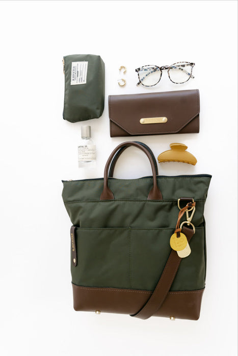 Otto | Fatigue Nylon + Brown Leather