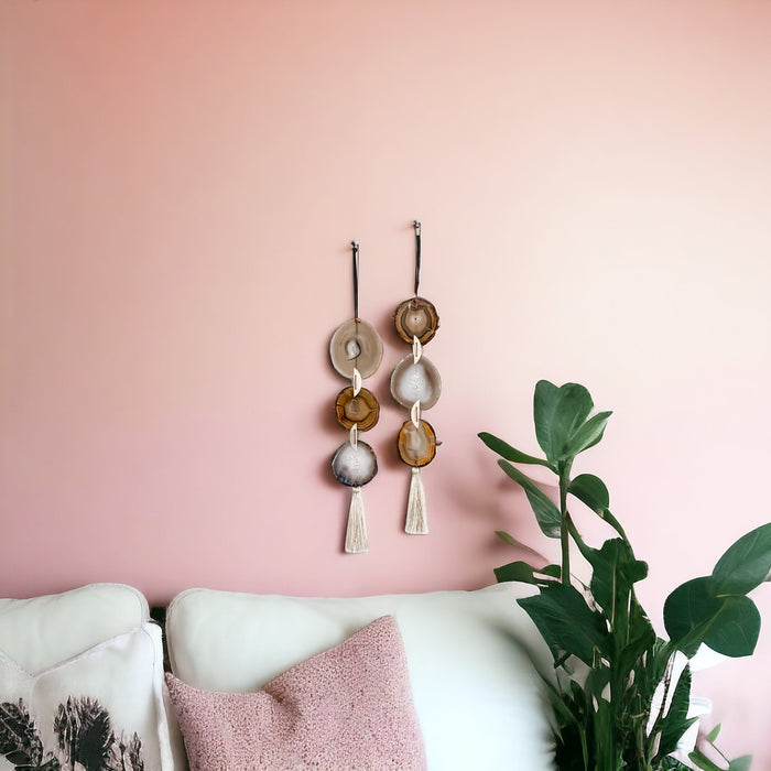 Umber Agate Garland Wall Hanging