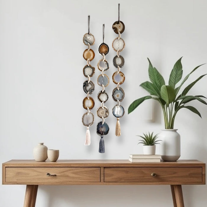 Umber Agate Garland Wall Hanging