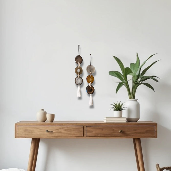 Umber Agate Garland Wall Hanging