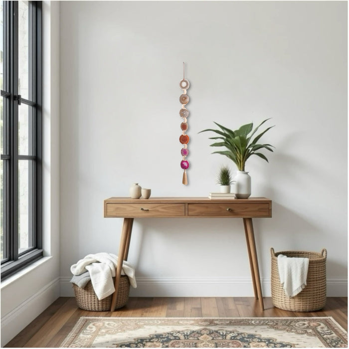 Sunset Ombre Agate Garland Wall Hanging