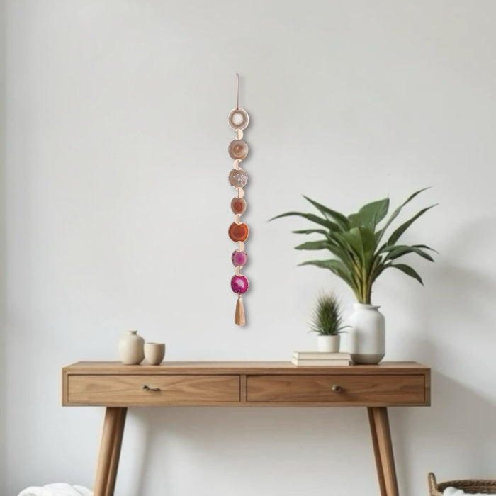 Sunset Ombre Agate Garland Wall Hanging