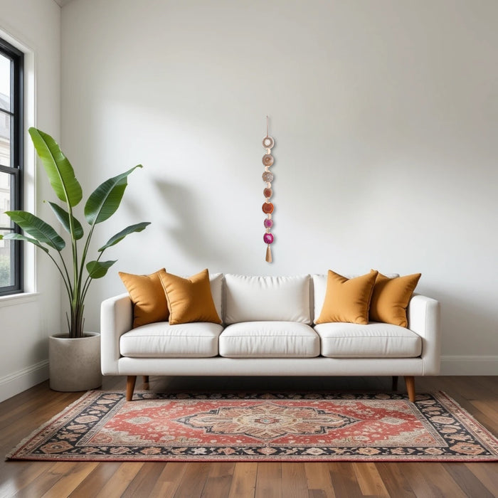 Sunset Ombre Agate Garland Wall Hanging