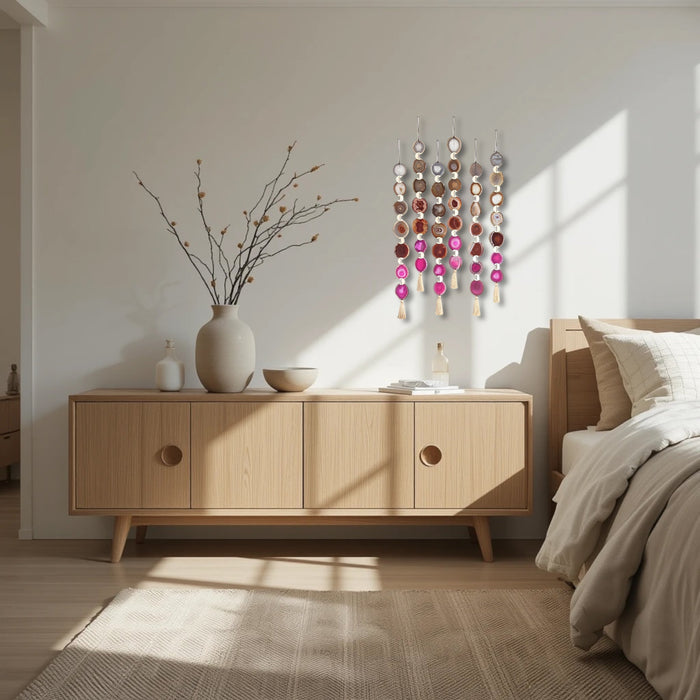 Sunset Ombre Agate Garland Wall Hanging