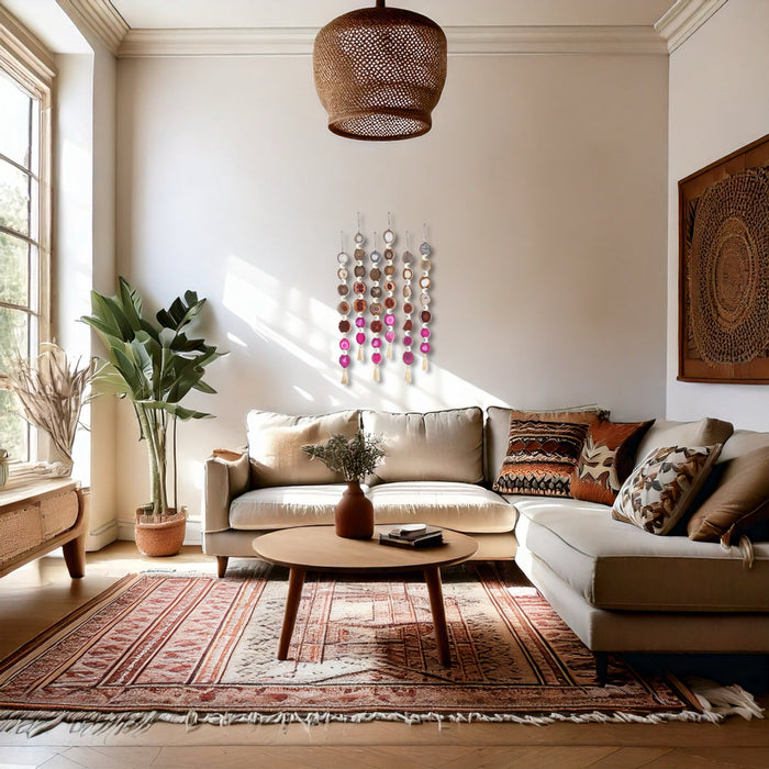 Sunset Ombre Agate Garland Wall Hanging