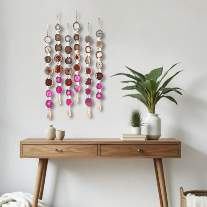 Sunset Ombre Agate Garland Wall Hanging