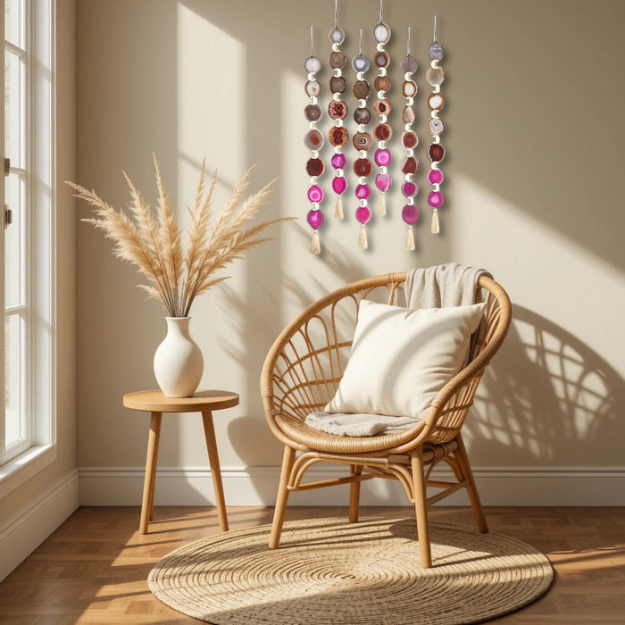 Sunset Ombre Agate Garland Wall Hanging