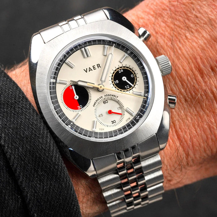 R1 USA Racing Chronograph Cream 38mm Watch