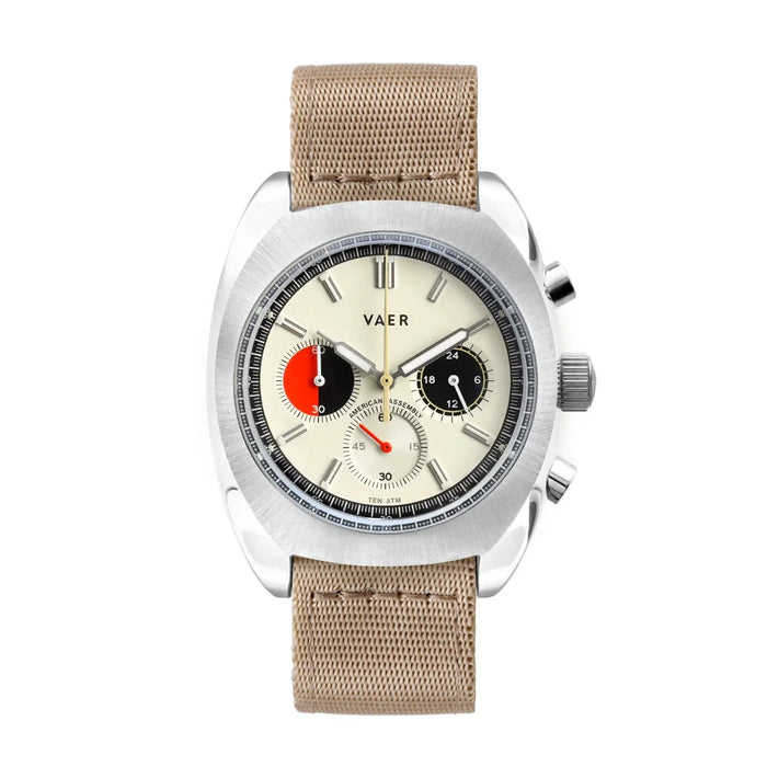 R1 USA Racing Chronograph Cream 42mm Watch