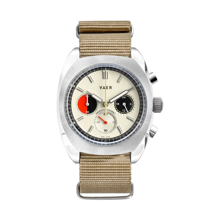R1 USA Racing Chronograph Cream 42mm Watch