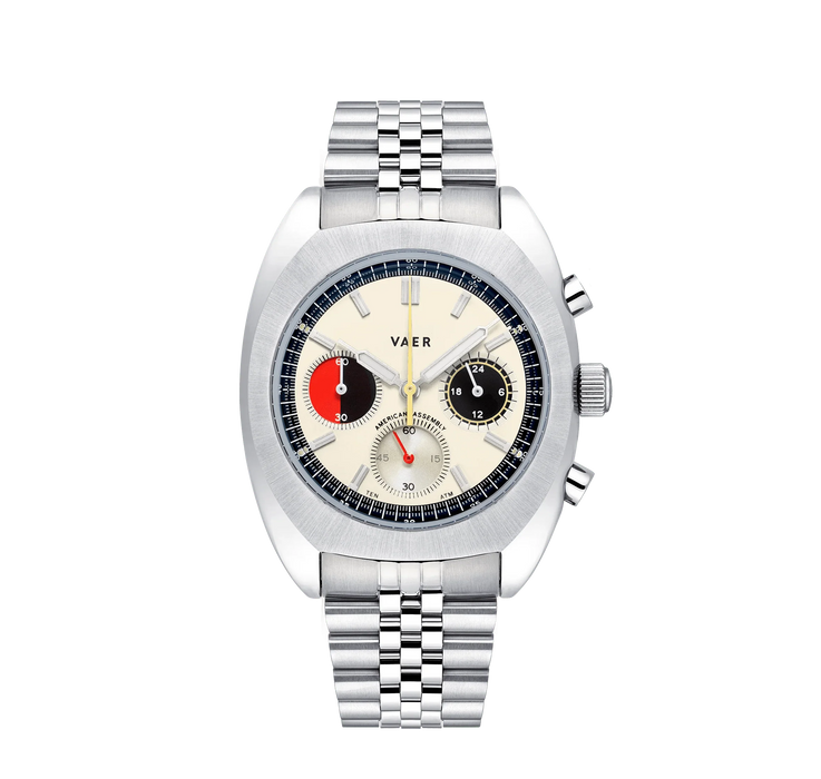 R1 USA Racing Chronograph Cream 38mm Watch