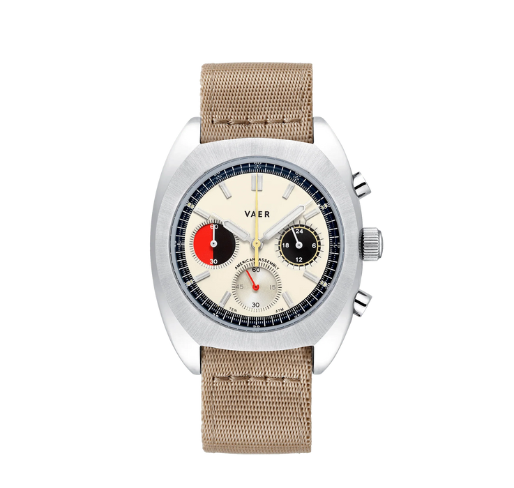 R1 USA Racing Chronograph Cream 38mm Watch