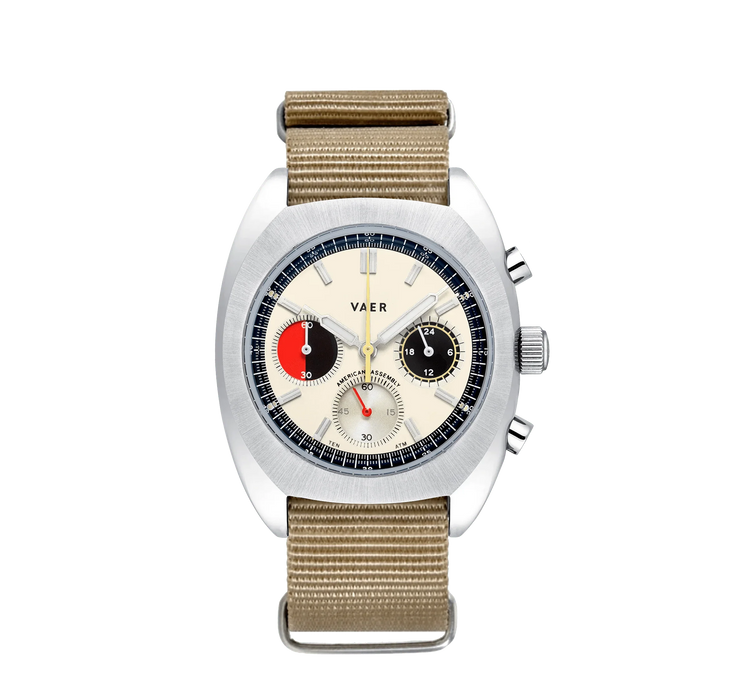 R1 USA Racing Chronograph Cream 38mm Watch